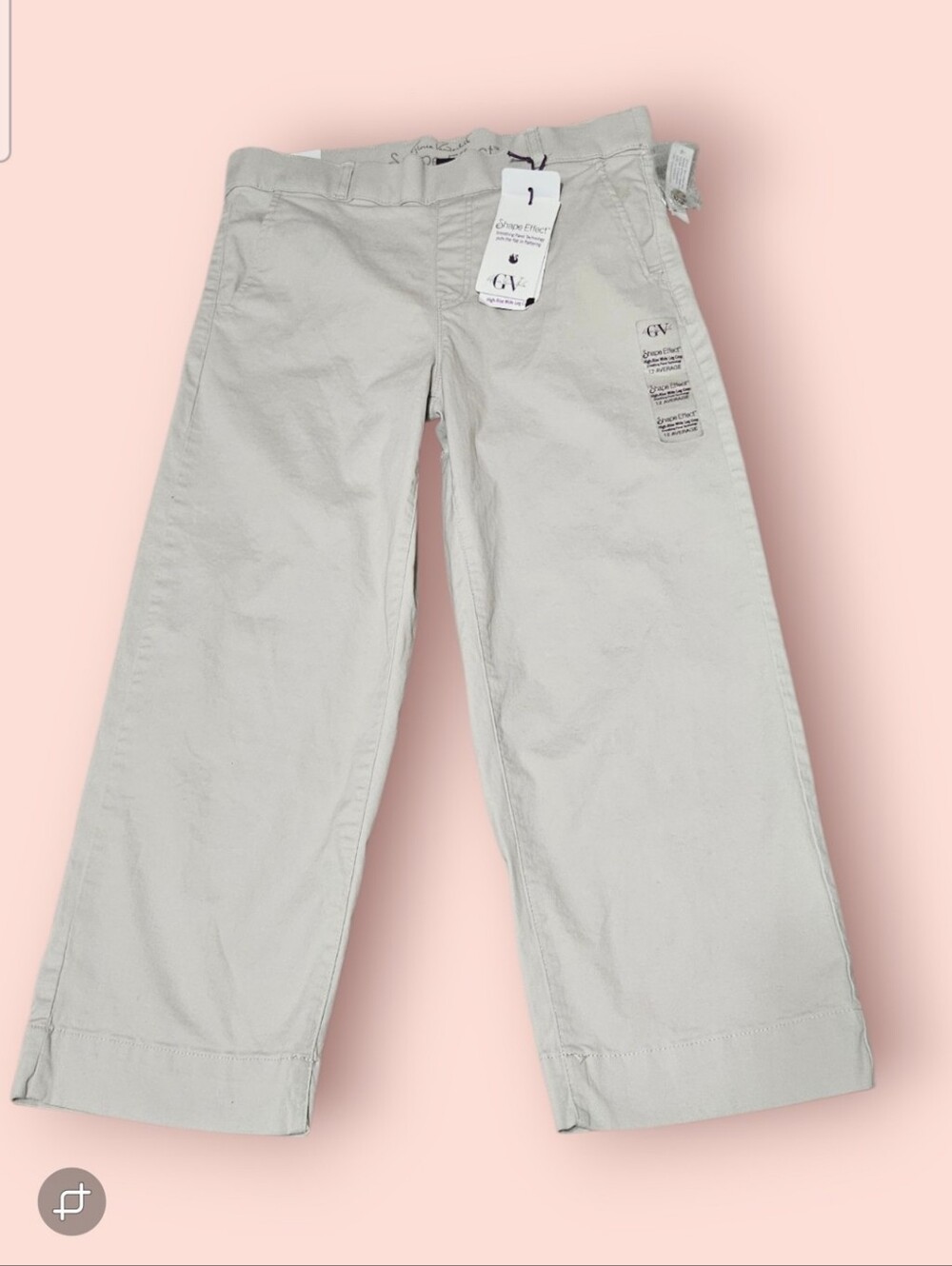 Gloria Vanderbilt Kids Wide-Leg Light Gray Pants - Picture 1 of 6